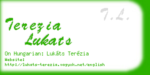 terezia lukats business card